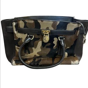 Michael Kors Camo Purse - Pony hair/leather.